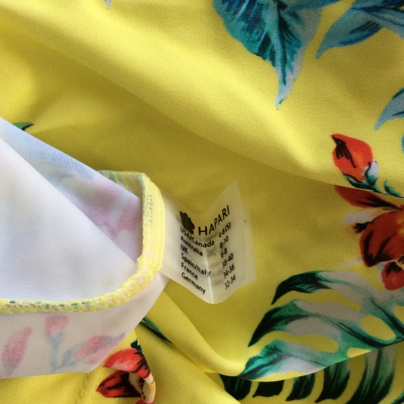 NWT Hapari Limoncello Bandeau Tankini Top - Picture 6 of 6